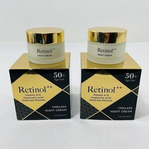 Edom Retinol 50+ Night Face Cream Set Hyaluronic Dead Sea Wrinkle Reduce Repair